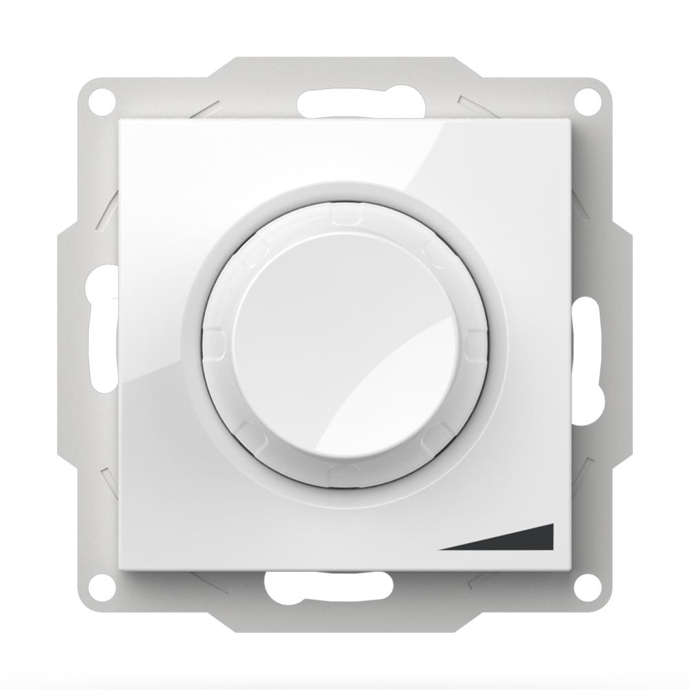 DREHDIMMER 500 WATT (Einsatz + Drehscheibe) VEGA Alpinweiss