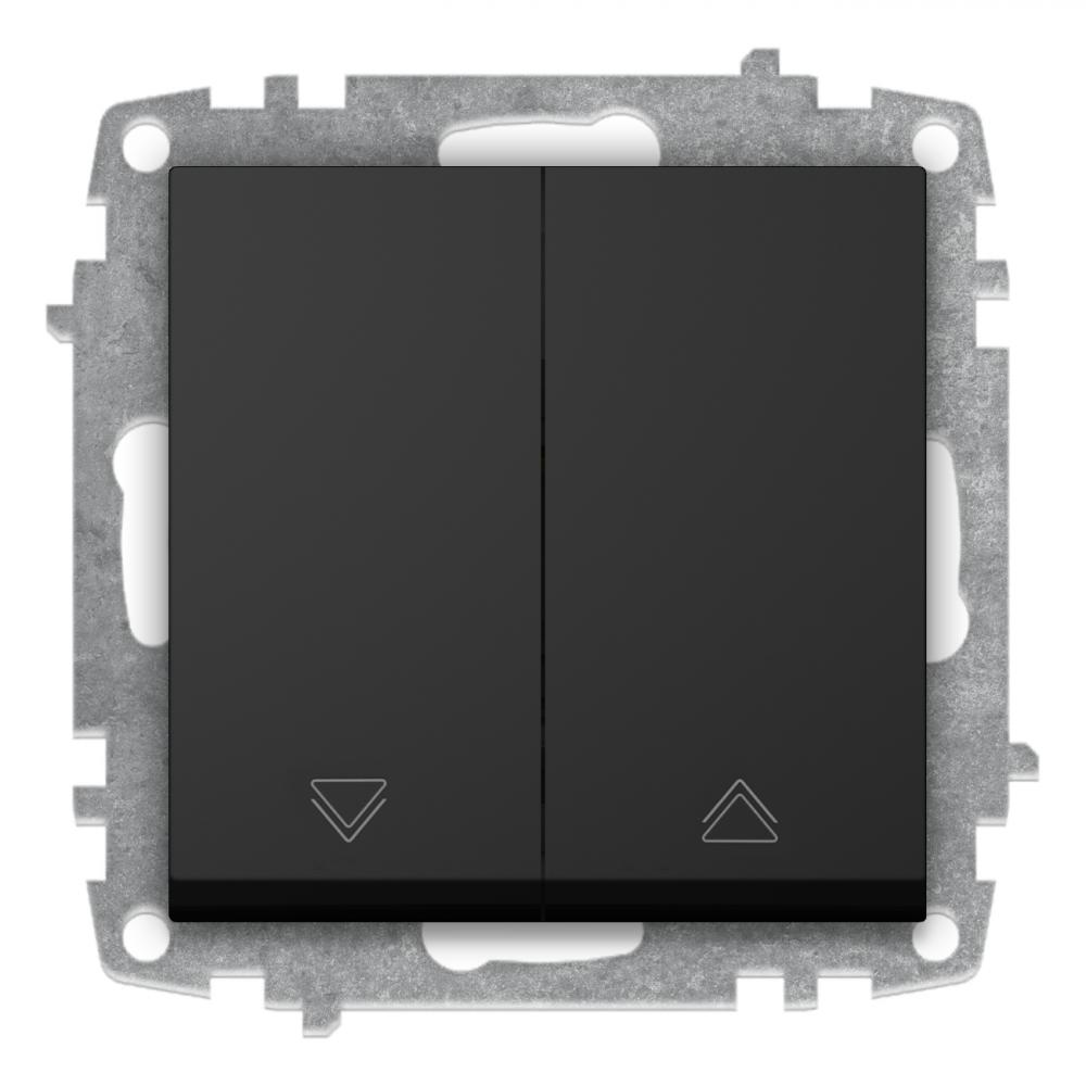 JALOUSIETASTER (Einsatz + Wippe) VEGA Vantablack