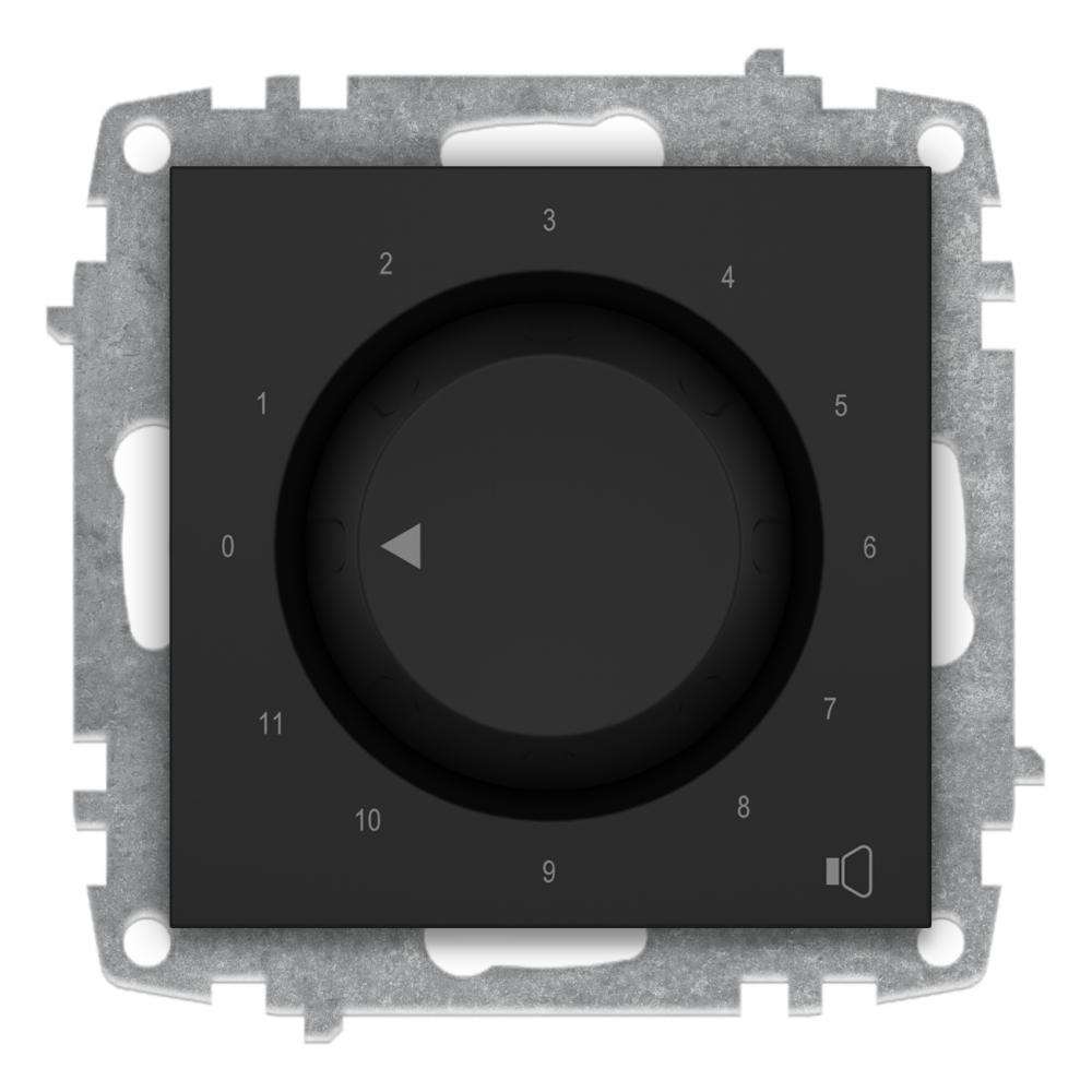 LAUTSPRECHERREGLER (Einsatz + Drehscheibe) VEGA Vantablack